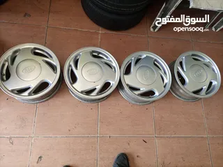  1 جنط 14 كيا 1 الاصلي للبيع او للبدل