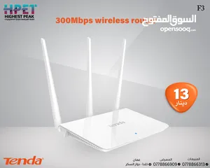  1 Tenda F3 راوتر لاسلكي 300Mbps