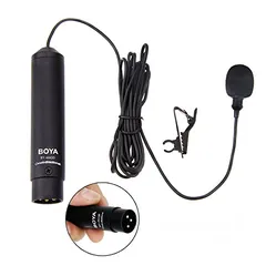  2 ميكرفون   Omni-directional Lavalier Microphone Mic for Sony Panasonic Camcorder