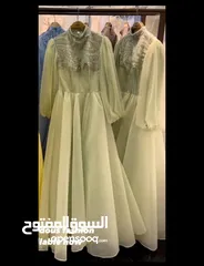  1 فستان سهرة فخم ملبوس ساعتين حجم 38