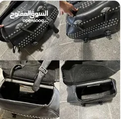  2 شنتات جلد فخمين لدراجه هارلي كلاسيك هيراتيج جانبيات جلد اصليSaddle bags مستعملات