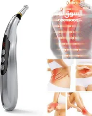  6 تحفيز الاعصاب نبضات كهربائي ملحقات طبية 5 في 1 قلم الوخز بالإبر الطب الصيني جهاز تحفيز الاعصاب ، قلم