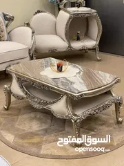  2 طقم كنب دمياطي  خشب زان قماش سليفا تحريف يدوي اعلى جودة من المصنع لبيتك