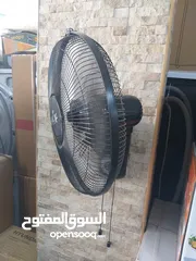  4 مروحة جنب سامكس مع ريموت حجم 16 أنش 5 فراشات لون أسود