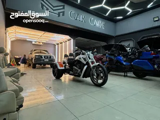  26 ‏ / هارلي معدلة في امريكا الى تراك بقانون المرور الخليجي Harley Davidson V Road Muscle