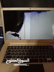 9 لابتوب ZED AIR H2 للبيع شاشة مكسورة وسعر رمزي