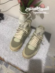  5 حذاء Nike Air Jordan 4 IV Sail Off White مقاس 11W 9.5M CV9388-100 Retro Virgil OW
