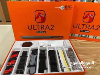  9 ساعة ذكية( ULTRA 2( 7 in 1 strap    ساعة الترا الذكية – الإصدار الجديد بالحجم الكبير 49mm متوفرة