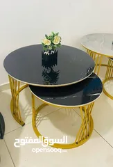  9 طقم طاولة وسط قطعتين