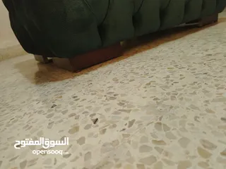  8 طاولة وسط خشب زان تفصيل قماش طول 100 عرض 60 وجه سوكريت حالة ممتازة