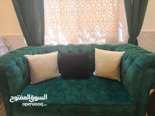  1 كنب للبيع شبه حديد استعمال بسيط جدا