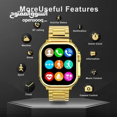  4 Ultra max Gold Smart Watch Bluetooth Call Men Smartwatch Newest Watch Ultra Wireless