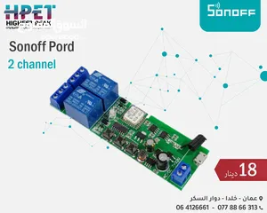  1 channel 2 Sonoff Pord وحدة تبديل قفل ذاتي/مرحل لاسلكي يعمل بالواي فاي للتحكم عن بعد