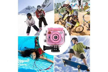  2 Kogan Kids Action Camera (Pink or blue )  كاميرا مغامرات للاطفال رياضيه