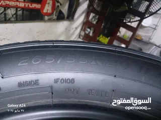  8 القياس 20 55 265 دنلوب ياباني اورجنال دبل قومه دبل ستيل نسبت المطاط 100بل100 تصنيف A
