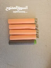  3 accustrike toy blaster with 5 bullets, 4 similar and 1 diffent