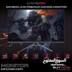  2 GAMEON 4K 144Hz Ips 0.5Ms Gaming Monitor - شاشة جيمينج من جيم اون !