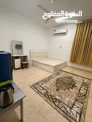  3 غرفة وحمام بدون مطبخ مفروشة بالخوير شارع المها Room and bathroom without kitchen furnished in Al Khu