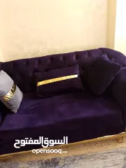 1 طقم كنب 9 مقاعد مع سجادة وبرداية