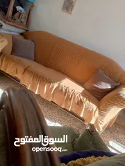  3 للبيع  بداعي السفر طقم كنب 7 مقاعد مع كفر