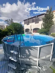  10 اكبر عرض وتحطيم للاسعار على مسبح انتكس INTEX SWIMMING Pool  بققطر 610سم وعمق رهيب 132سم