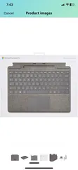  2 Microsoft Surface Pro Signature Keyboard Platinum  السعر 50 ريال قابل للتفاوض