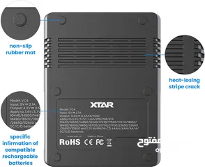  2 شاحن بطاريات رباعي ليثيوم 3.7 فولت 3.7V Battery Charger