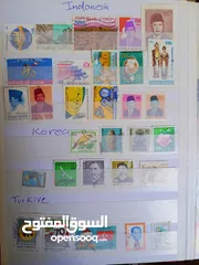  16 طوااابع من جميع دول العالم بنص دينار فقط