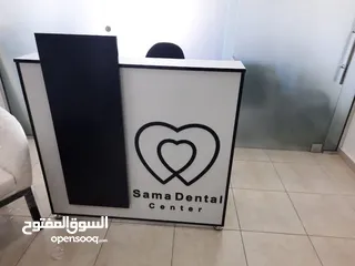  8 كاونتر استقبال مميز / ريسبشن مع لوغو من تصميمك فقط 85د شامل التوصيل والتركيب عمان زرقاء