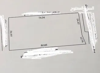  2 ارض للبيع 3150 متر بير توته القصر