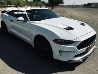  1 Mustang GT 2018 5.0 كشف لون ابيض