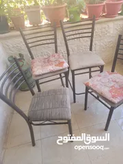  3 كراسي حديد