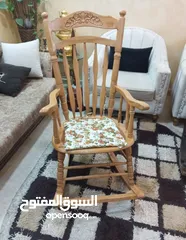  2 كراسي هزاز ( خشب زان بالكامل  ) الكراسي من دمياط اكبر حجم كبير