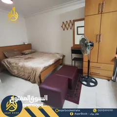  4 استديو مفروش للايجار بموقع مميز مقابل فندق الكرمل
