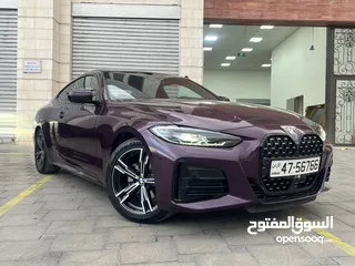  5 Bmw G22 4 series Coupe 2022  kit M interior/exterior Low Mileage 11000km  وارد.               اوروبي