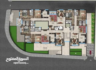  10 شقة للبيع مميزة جدآ في البنيات طريق المطار جامعة البترا ثالث مع الروف من المالك مباشرة