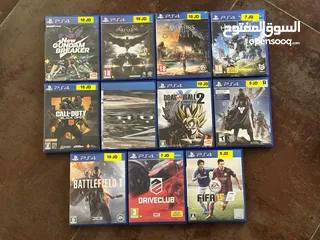  1 سيديات بلايستيشن 4  متوفر ايادي Playstation 4 ps4
