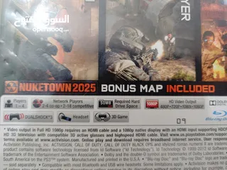  2 Call of Duty Black OPS II WITH SPECIAL BONUS MAP NUKETOWN 2025 1 TIME USED ONLY