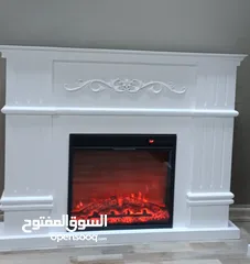  4 #Electric #Fireplace #Heater مدفأة ديكور الحطب