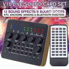  2 SOUND Card V10 كرت صوت مع ريموت  للموبايل والكمبيوتر