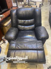  1 ريكلاينر جلد