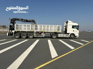  7 شاحنة كرين ورافعة طابوق شبه جديدة ونظيفة للبيع Crean block Trailer for Sale