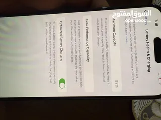  4 Iphone 14 pro max battery 92