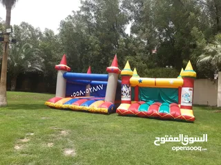  4 نطيطات الرياض...للإيجار  ملعب صابوني زحليقه صابونيه نطيطه متاهات الرياض