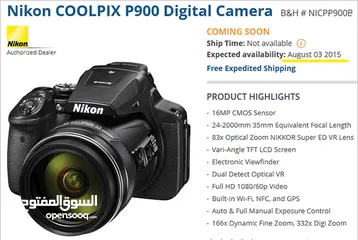  11 كاميرا Nikon coolpix p900