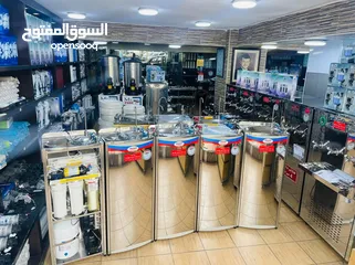  5 مبرد ماء عامودي ستانلس ستيل 304مع فلتر RO