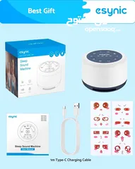  4 White noise machine جهاز الضوضاء البيضاء (جديد بالكرتونة)