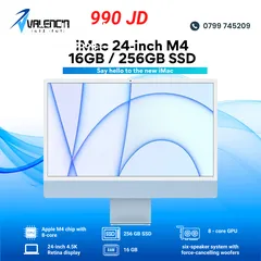  1 iMac 24"  M4 CHIP 16GB /256GB // اي ماك  24 انش M4 16GB/256GB