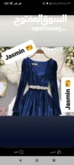  3 فستان مخمل تقيل اخر قطع42/46 150 واصل القدس والضفه