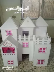  6 بيت باربي حجم كبير تركيب مستعمل للبيع